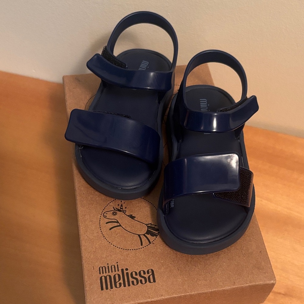 Mini Melissa Kids Dark Blue Sandals